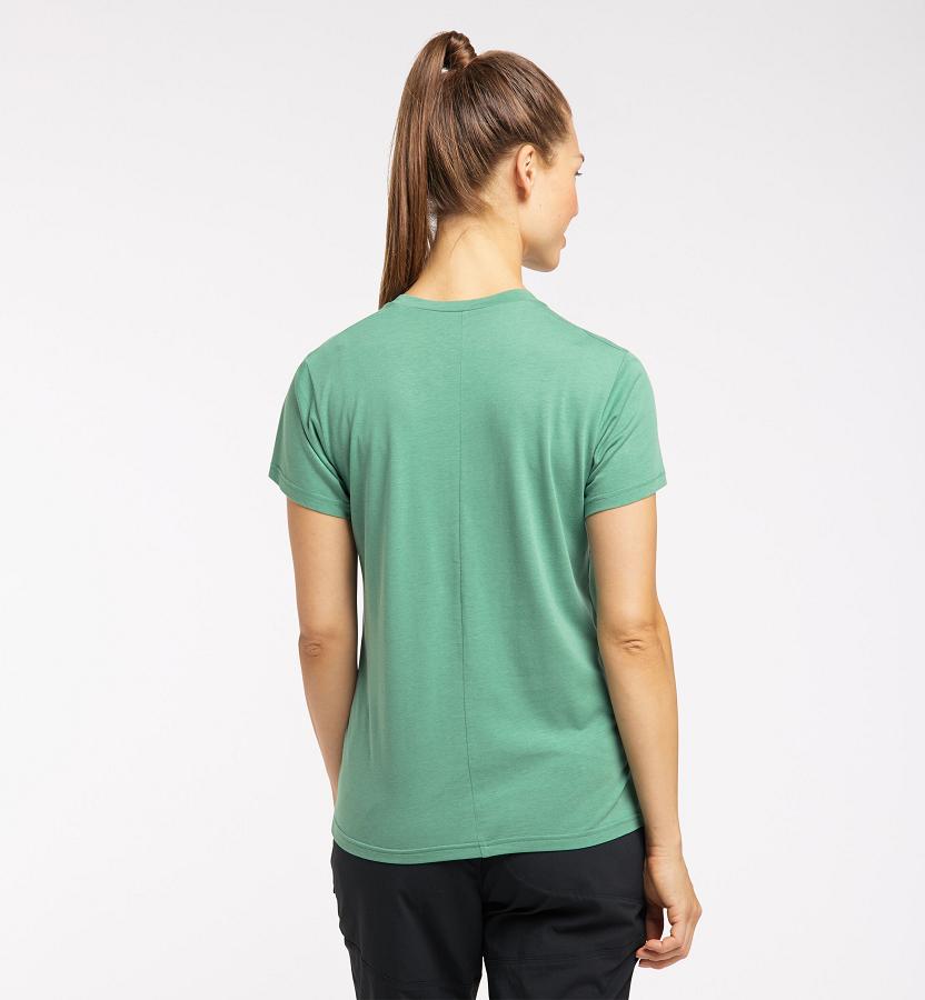 Haglöfs Womens Lyocel T-Shirt Green New Zealand 43127LOQH